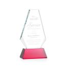 Kingsley Red Polygon Crystal Award