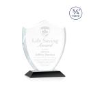 Scudo Shield Black Unique Crystal Award