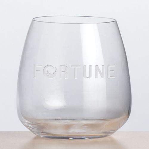Corporate Gifts - Barware - Wine Glasses - Hogarth Stemless Wine - Deep Etch