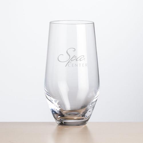 Corporate Gifts - Barware - Champagne Flutes - Reina Stemless Flute - Deep Etch