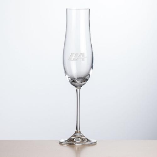 Corporate Gifts - Barware - Champagne Flutes - Avondale Flute - Deep Etch