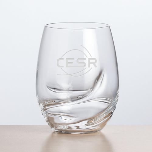 Corporate Gifts - Barware - Wine Glasses - Bartolo Stemless Wine - Deep Etch