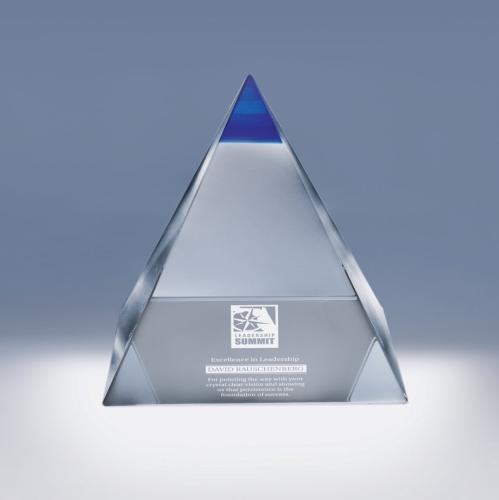 Awards and Trophies - Crystal Awards - Blue Majestic 3D