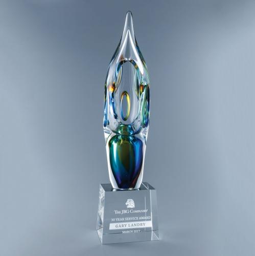 Awards and Trophies - Crystal Awards - Glass Awards - Art Glass Awards - Illusion
