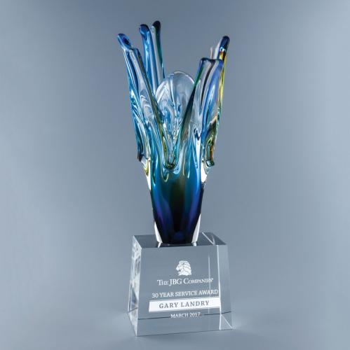 Awards and Trophies - Crystal Awards - Glass Awards - Art Glass Awards - Euphoria