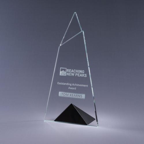Awards and Trophies - Crystal Awards - Skyward - Black