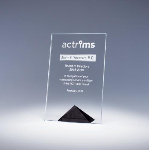 Awards and Trophies - Crystal Awards - Paramount - Black