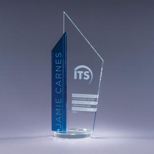 Awards and Trophies - Crystal Awards - Glass Awards - Skape - Blue