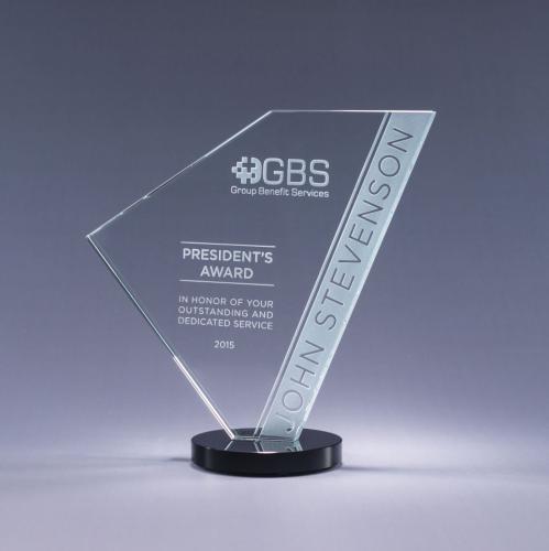 Awards and Trophies - Crystal Awards - Navigate - Black