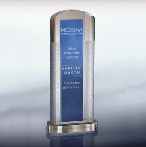 Awards and Trophies - Crystal Awards - Glass Awards - Ambient - Blue