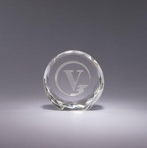 Awards and Trophies - Crystal Awards - Illuminae Paperweight