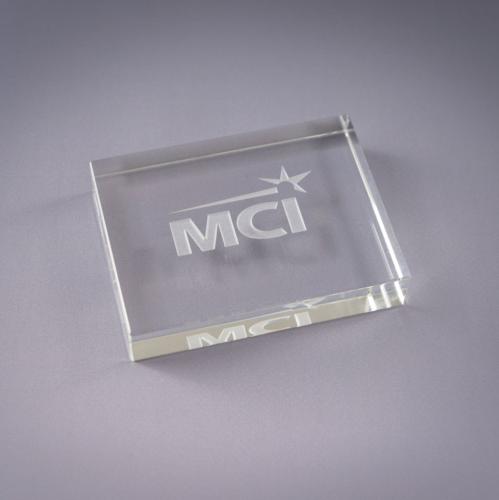 Awards and Trophies - Crystal Awards - Rectangle Paperweight