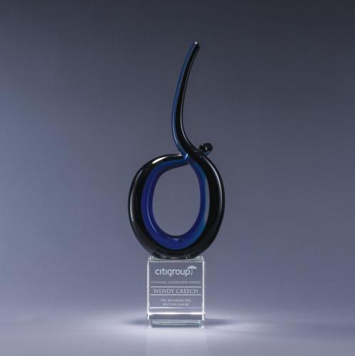 Awards and Trophies - Crystal Awards - Glass Awards - Art Glass Awards - Acrobat