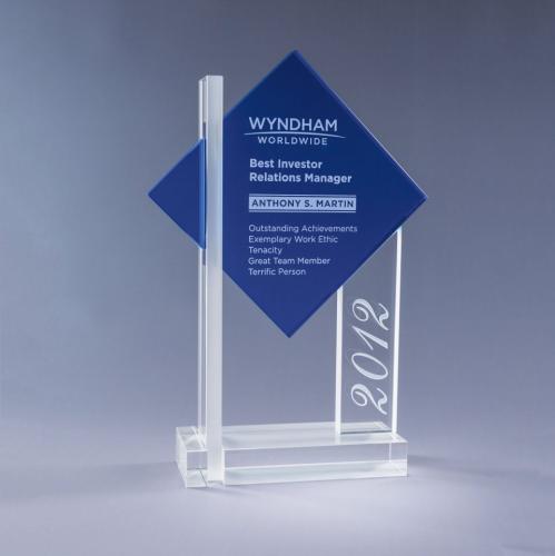 Awards and Trophies - Crystal Awards - Blue Ultra