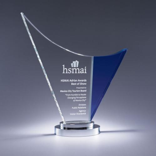 Awards and Trophies - Crystal Awards - Wave