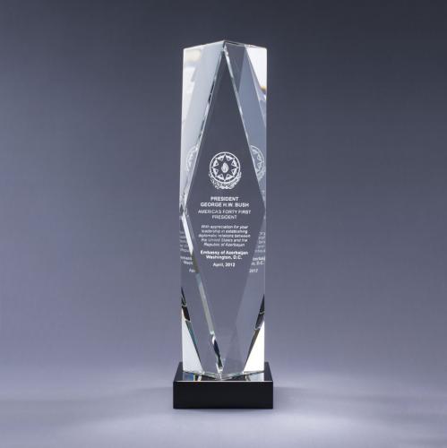 Awards and Trophies - Crystal Awards - Prizma - Black