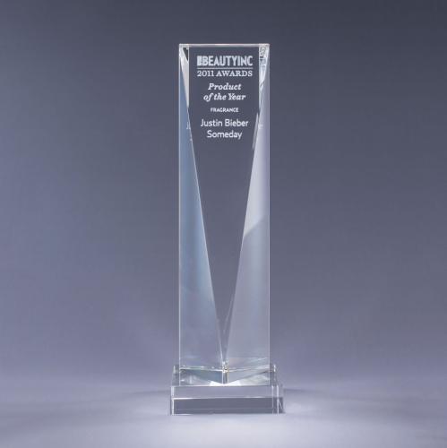 Awards and Trophies - Crystal Awards - Excelsior - Clear
