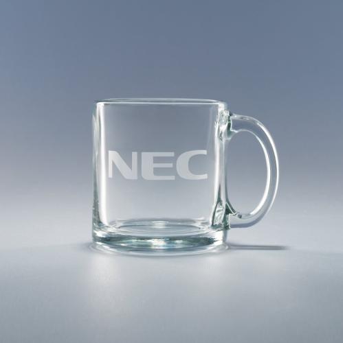 Corporate Gifts - Barware - Tempered Coffee Mug - Clear