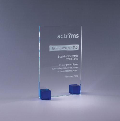 Awards and Trophies - Crystal Awards - Elements - Blue