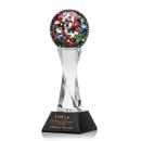 Fantasia Black on Langport Base Globe Glass Award