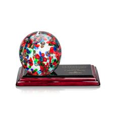 Employee Gifts - Fantasia Globe on Albion Glass Award