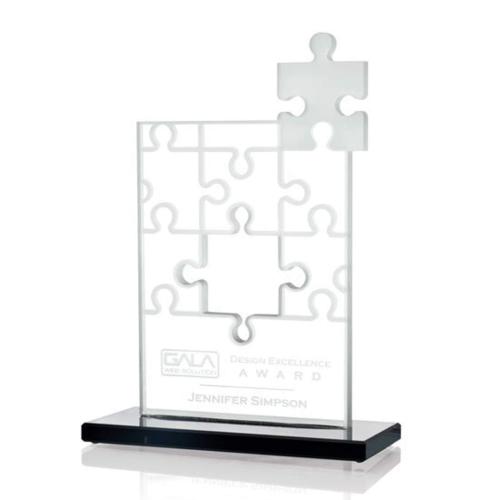 Awards and Trophies - Jigsaw Puzzle Unique Crystal Award