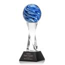 Naples Black on Langport Base Globe Glass Award
