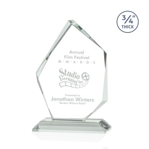 Awards and Trophies - Mercer Jade Peaks Glass Award