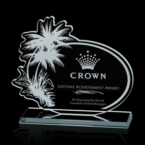 Awards and Trophies - Unique Awards - Tropics Unique Crystal Award