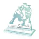 Bull Sculpture Animals Glass Award