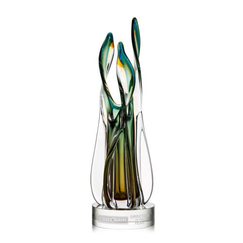Awards and Trophies - Crystal Awards - Glass Awards - Art Glass Awards - Batoni Unique Glass Award