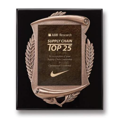 Awards and Trophies - Plaque Awards - Laurel Wreath Plaque