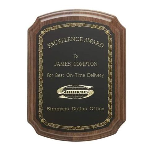 Awards and Trophies - Plaque Awards - Notched Corner Plaque