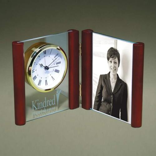 Corporate Gifts - Clocks - Glass Photoholder 