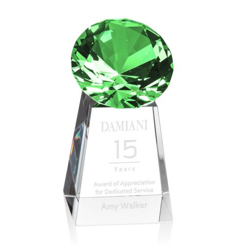 Awards and Trophies - Celestina Gemstone Emerald Crystal Award