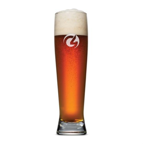 Corporate Gifts - Barware - Pilsners & Steins - Dungeness Beer Glass - Deep Etch