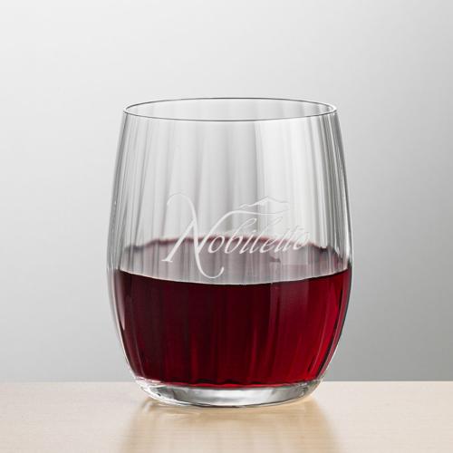Corporate Gifts - Barware - Wine Glasses - Amerling Stemless Wine - Deep Etch