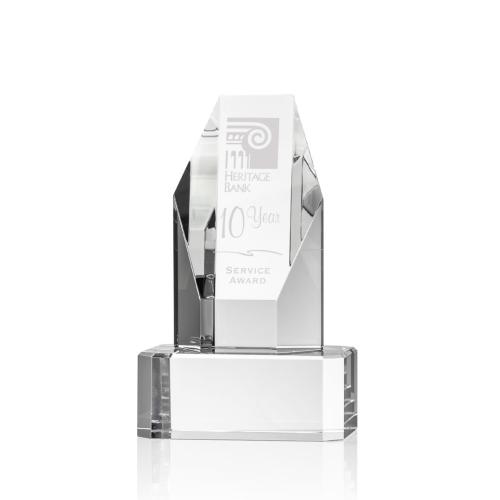 Awards and Trophies - Ashford Towers on Clear Base Crystal Award