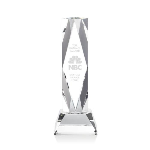 Awards and Trophies - President Clear on Base Towers Crystal Award