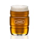 Barrel Beer Glass - Deep Etch 16oz