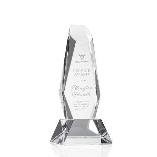 Awards and Trophies - Rawlinson Clear  on Base Obelisk Crystal Award