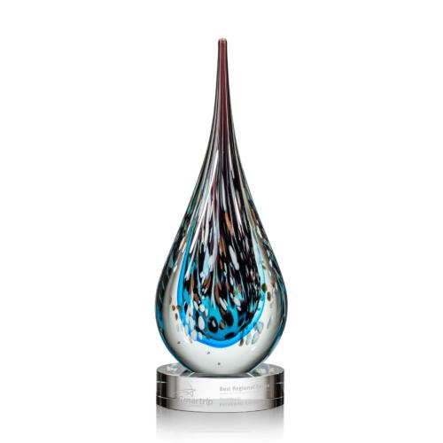 Awards and Trophies - Crystal Awards - Glass Awards - Art Glass Awards - Bonetta Art Glass Award