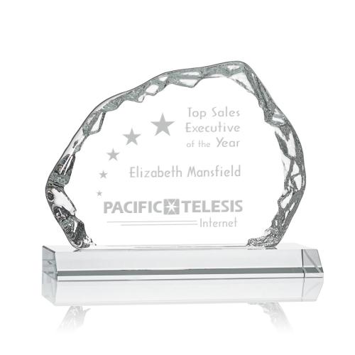 Awards and Trophies - Aspen Iceberg Crystal on Base Award