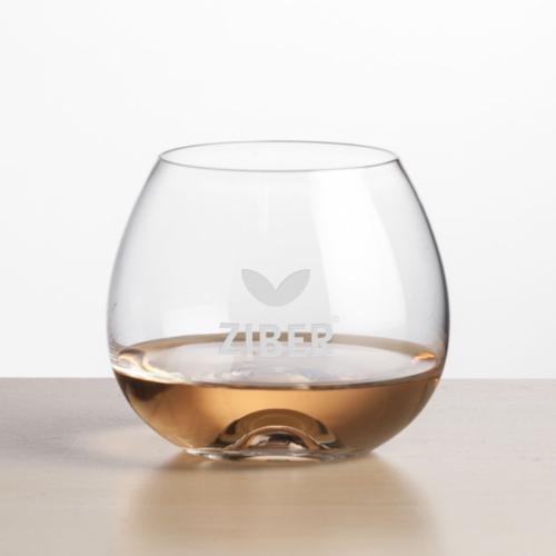 Corporate Gifts - Barware - Wine Glasses - Boston Brandy Snifter - Deep Etch