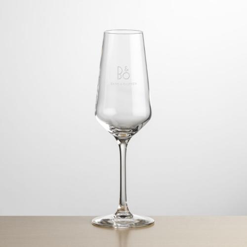 Corporate Gifts - Barware - Champagne Flutes - Mandelay Flute - Deep Etch