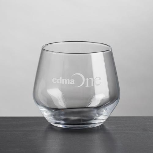 Corporate Gifts - Barware - On the Rocks Glasses - Mandelay OTR 11.75oz - Deep Etch