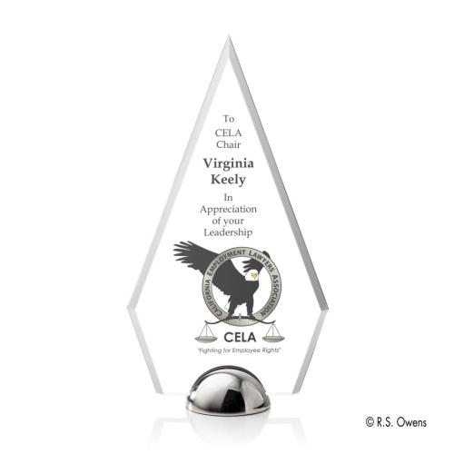 Awards and Trophies - Apex Hemisphere Full Color Diamond Acrylic Award