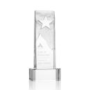 Stapleton Star Clear on Base Rectangle Crystal Award