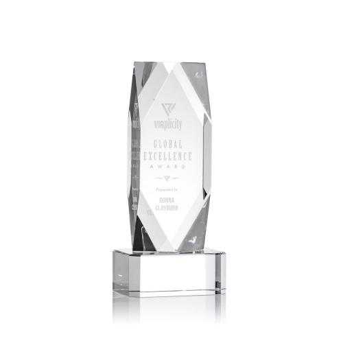 Awards and Trophies - Delta Clear on Base Towers Crystal Award