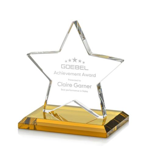 Awards and Trophies - Sudbury Amber Star Crystal Award